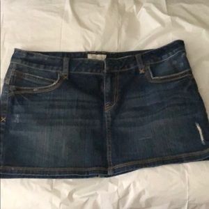 Aeropostale blue jean mini skirt